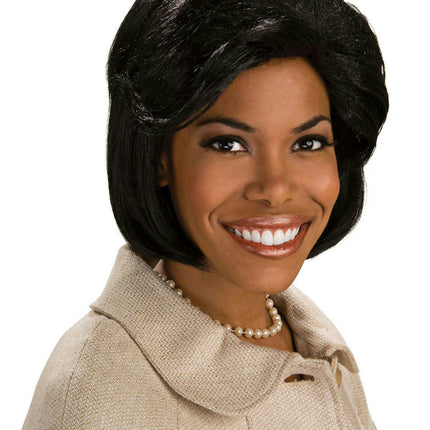 President First Lady Michelle Obama Short Black Bob Wig