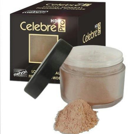 Mehron Celebr Pro HD Loose Mineral Finishing Powder Medium/Dark 0.41 oz