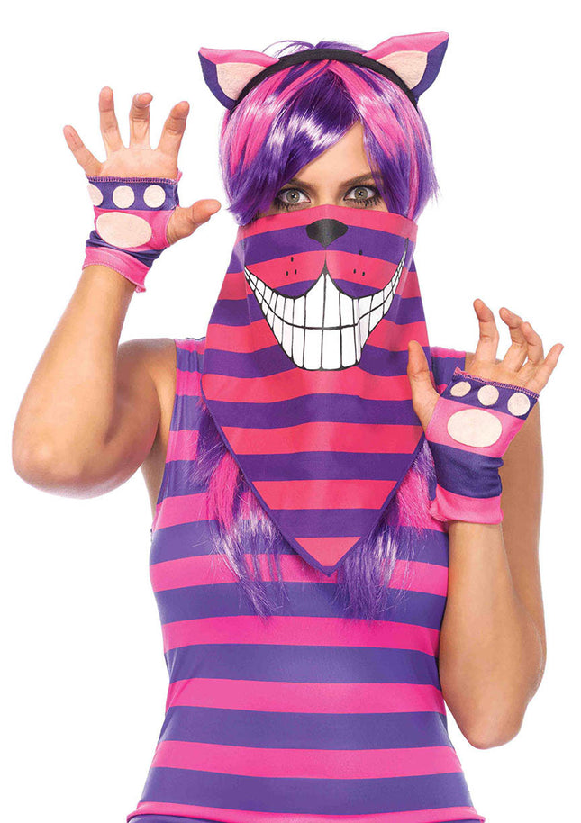 Cheshire Cat Bandana - Purple/Fuc - O/S