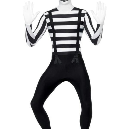 Men's Mime Second Skin Costume Size XL 46-48 chest