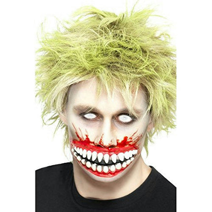 Big Mouth Mutilation Evil Scary Smile Latex Appliance Makeup Prosthetic