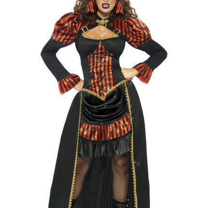 Steampunk Vamp Victorian Vampiress Adult Costume Size Medium
