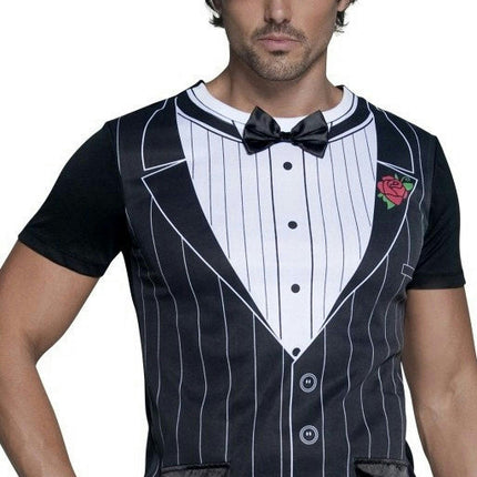 Fever Male Gangster Suit Tuxedo Costume Shirt Size Medium