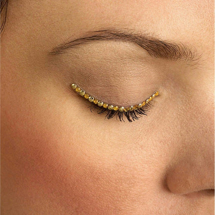Gold Sparkle Eyelid Jewels Decoration For Eyes