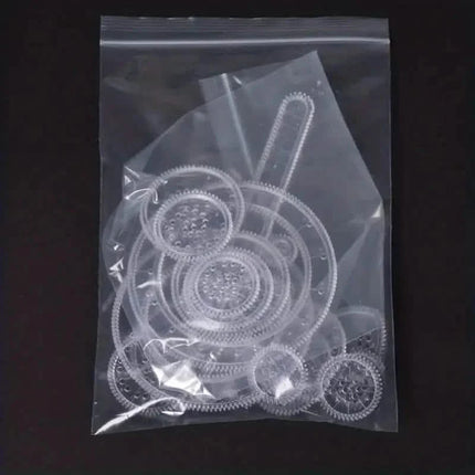 22-Pieces: Transparent Magic Template to Create Stunning Spiral Diagrams