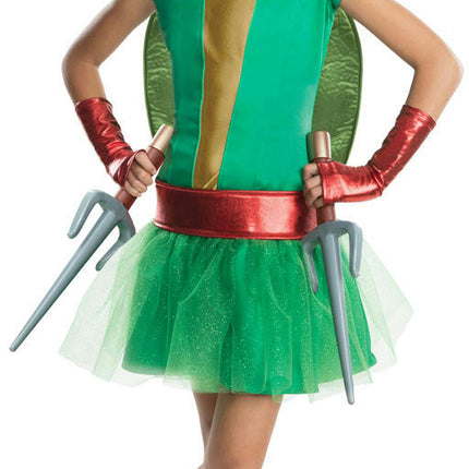 Teenage Mutant Ninja Turtles Deluxe Raphael Tutu Dress Girls Costume Size Small