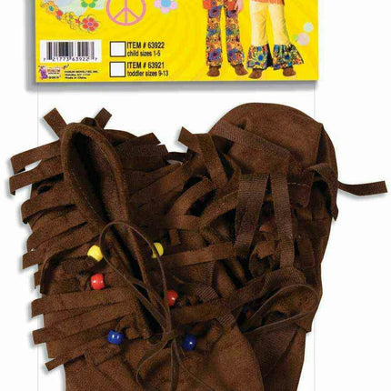 Hippie/Native American Moccasins - Child 1 - 5
