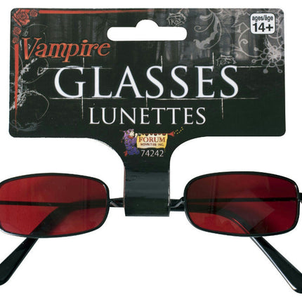 Red Vampire Gothic Costume Glasses