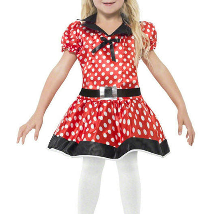Cute Mouse Girls Costume Dress Minnie Small 4-6