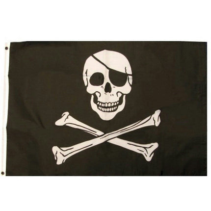 Jolly Roger Skull and Crossbones Pirate Flag