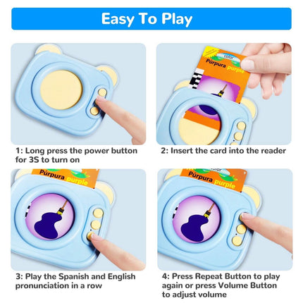224 Sight Words Spanish and English Bilingual Talking Flash Cards