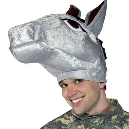 Mule Hat Democrat Donkey Head Piece Military Mascot Adult Army