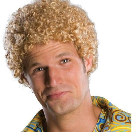 Justin Timberlake Tight Fro Blonde Afro Wig