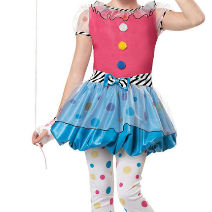 Dotsy Clown Girls Costume Size Small 6-8