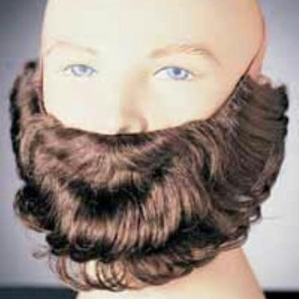 Brown Character Costume Beard and Mustache Adult Men's Facial Hair Accessory