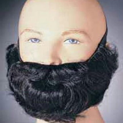 Black Character Costume Beard and Mustache Adult Men's Facial Hair Accessory