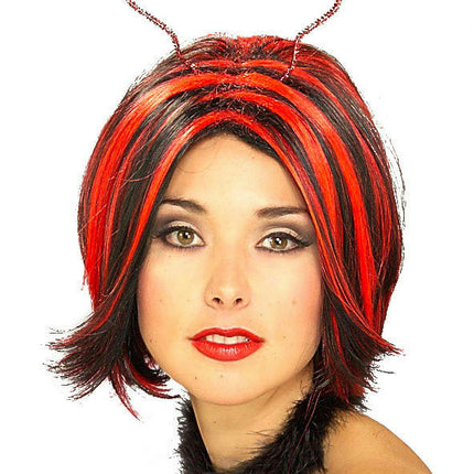 Luscious Red and Black Ladybug Lady Bug Wig