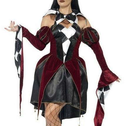 Gothic Venetian Harlequin Female Costume Size Small