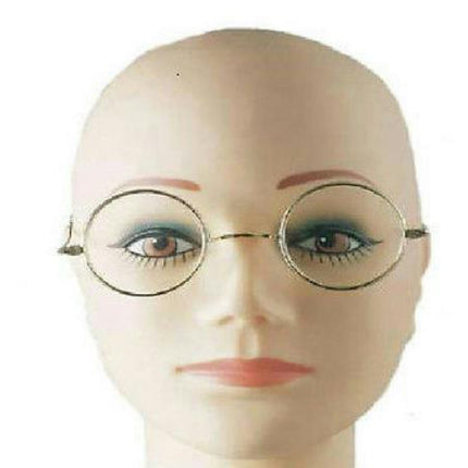 Round Wire Rim Santa Miss Claus Ben Franklin Old Style Specs Costume Glasses