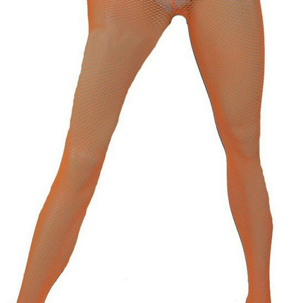 Elegant Moments Neon Orange Fishnet Pantyhose