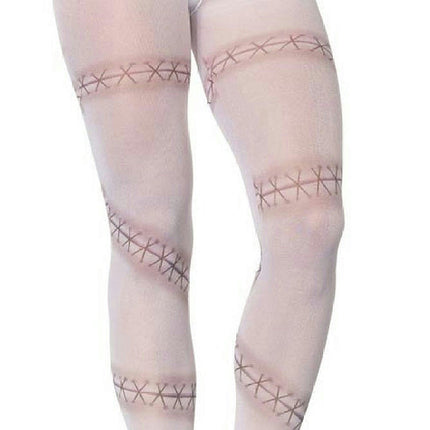 White Stitches Adult Pantyhose Party King