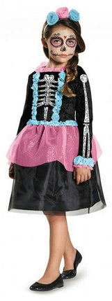 Sweet Skeleton Girls Costume Size Large 10-12