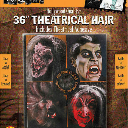 Reel F/X 36'' Black Theatrical Crepe Hair