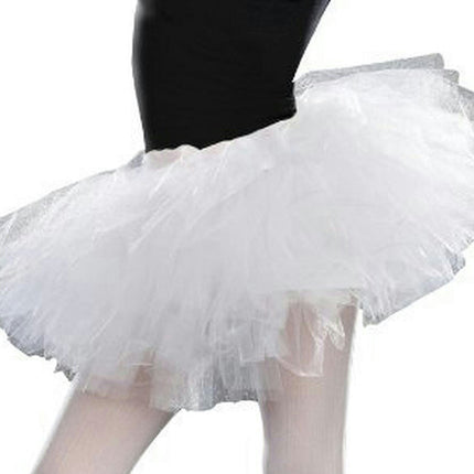 White Tulle Junior's S/M 5-7 Costume Tutu Petticoat