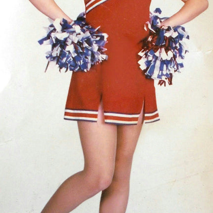 Red USA Cheerleader Girls Costume Size XS 4-6