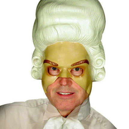 Marquis Male Renaissance Semi Rigid Plastic Halloween Face Mask for Him