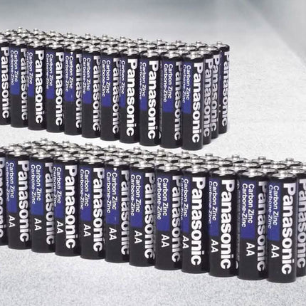 24 or 48 Pack: Panasonic AAA or AA Carbon Zinc Batteries