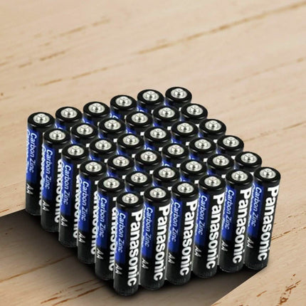 24 or 48 Pack: Panasonic AAA or AA Carbon Zinc Batteries