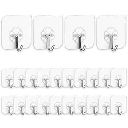 24-Pack: Adhesive Hooks Kitchen Wall Hooks