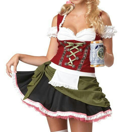 Bavarian Bar Maid Sexy Adult Costume Size Large 10-12