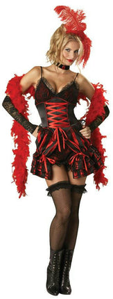 Womens Sexy Dance Hall Darlin Deluxe Burlesque Adult Saloon Girl Costume Small