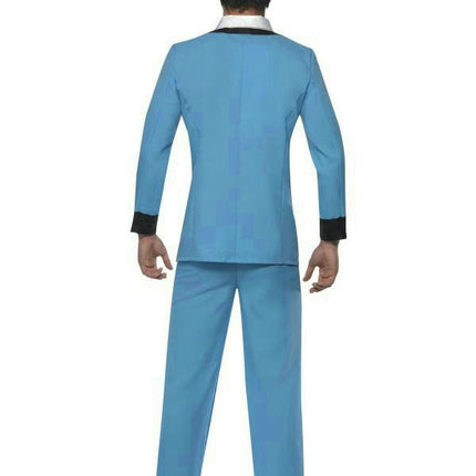 Smiffy's Teddy Boy Adult 50's Blue Suit Costume Size Medium