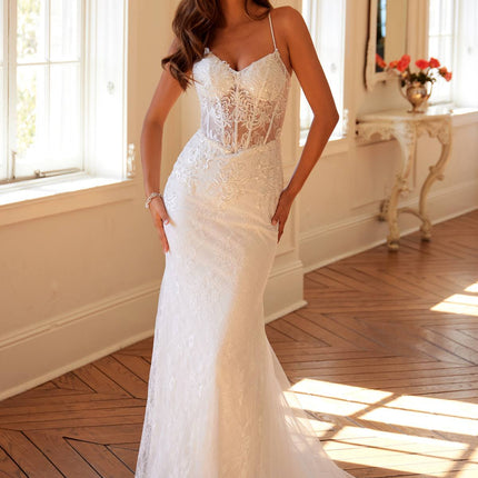 Juliet JT2481UW Embellished Lace Mermaid Bridal Dress