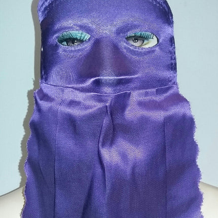 Purple Curtain Domino Eye Mask