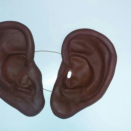 8" Super Jumbo Really Big African Brown Black Soft Vinyl Ears Costume Accessory