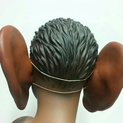 8" Super Jumbo Really Big African Brown Black Soft Vinyl Ears Costume Accessory