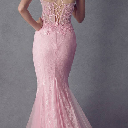 Juliet 250 Embellished Lace Mermaid Dress