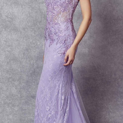 Juliet 250 Embellished Lace Mermaid Dress