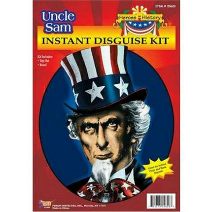 Uncle Sam Instant Disguise Hat and Beard 4th of July Patriotic Costume Kit