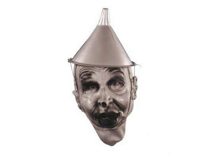 Silver Plastic Tin Man Funnel Top Hat Costume Accessory