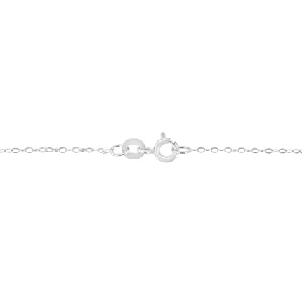 14KT White Gold 1/2 cttw Diamond Floral Cluster Pendant Necklace (HI, SI2-I1)