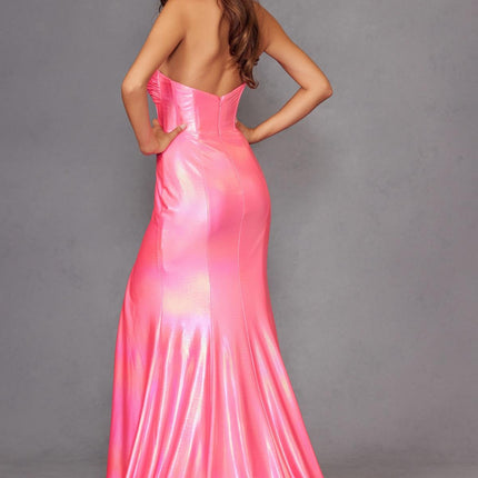 Juliet JT2579H Strapless Sweetheart Iridescent Prom Gown