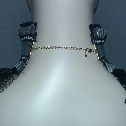 Elegant Steampunk Lace Neck Victorian Corset Choker Necklace Costume Jewelry
