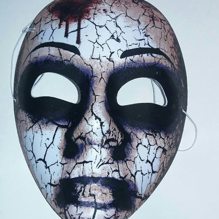 Forum Novelties Zombie Cracked Looking Half Face Mask