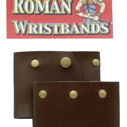 Forum Leather Roman Wristbands Costume Accessory Set
