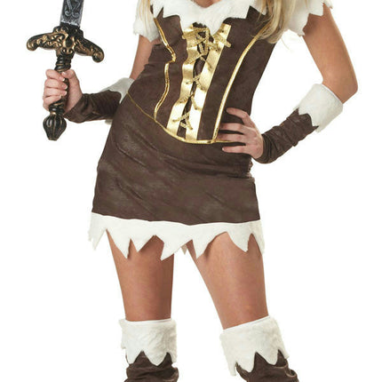 California Costume Sexy Viking Vixen Adult Costume Warrior Size Small 6-8